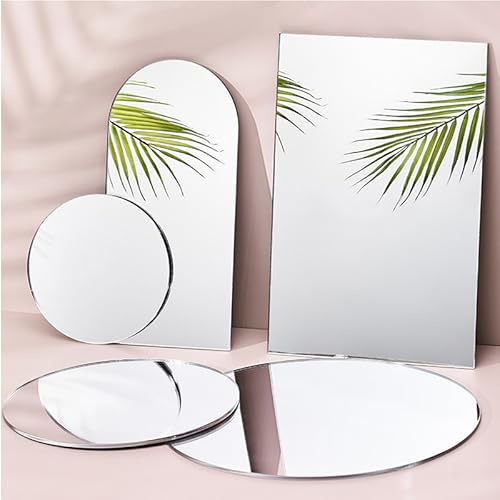 GISELA D Acryl-Spiegel-Reflektortafel, geometrische Form, Fotohintergrund, Requisiten-Set, Fotografie, Ornamente, reflektierende Displayfolie (8 Stück)