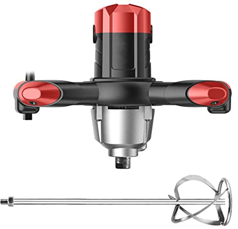 Paddle Mixer Drill, Electric Mixer for Cement Plaster Paint Plastering Concrete, Food and Industry Mixing Paddle, 6-speed Adjustment, Rubber Handle for Stable Use(Size:50cm)