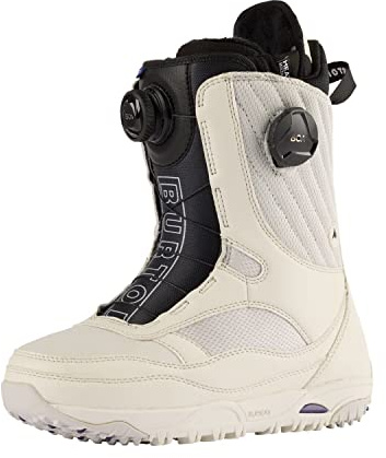 Burton Limelight BOA - Botas de snowboard para mujer (Stout White, 8.5)