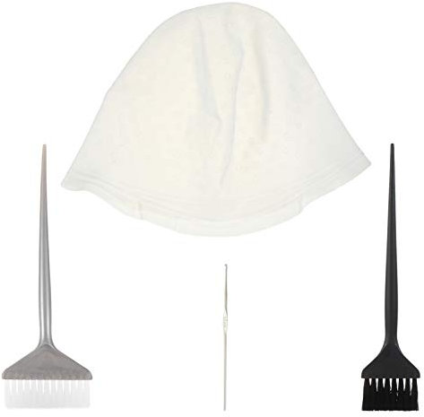 Mikinona 4stücke Haarfärbeset Mit Silikon-werkzeugen Wiederverwendbar Inklusive Pinsel Und Häkelnadel Für Salon Und Diy-färbungen Zu Hause Salon