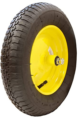 1PEZZO RUOTA PER CARRIOLA INTERASSE 110 MM CON CUSCINETTI