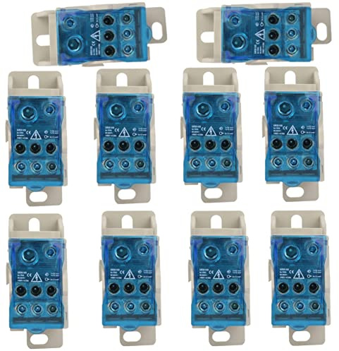 Boîte De Jonction, 10pcs UKK-125A Bornier rail din, Bornier de repartition, Boîte de Distribution, Bloc De Jonction Electrique Din, Pour Armoires De Distributio armoires haute tension
