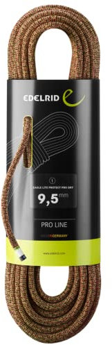 Edelrid Eagle Lite Protect Pro Dry 9,5 mm - Einfachseil neon pink-neon green 50 m