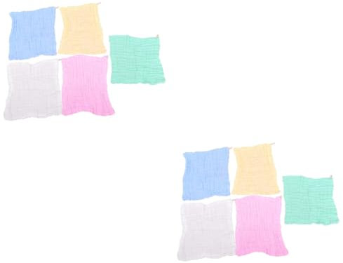 ifundom 10 Piezas Toalla De Cara Infantil Toallas De Baño para Niños Pequeños Toallas Faciales para Niños Toalla De Baño para Recién Nacido Toalla Corporal Rostro Toallita Bebé Gasa