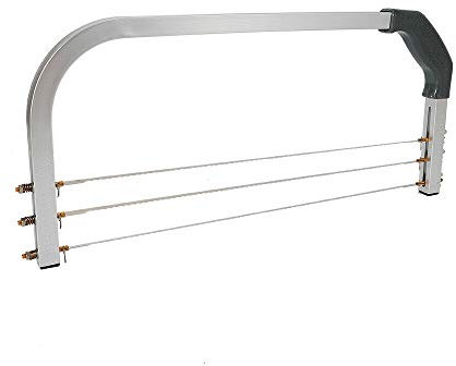 Tyvotrend Tortenschneider, Edelstahl Tortenbodenschneider, Höhenverstellbar Tortenschneider, Kuchenbodenschneider mit 3 Tortensäge Draht, Schneidewerkzeug für Tortenschichten, 53 cm