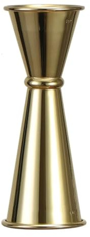 RLVYTA Shakers à Cocktails Shot Acier Inoxydable Mesure Tasse Cocktail Shaker Boisson Esprit Mesure Jigger Cuisine Bar Barware Outils Cocktail Set(Gold 30 60ml)