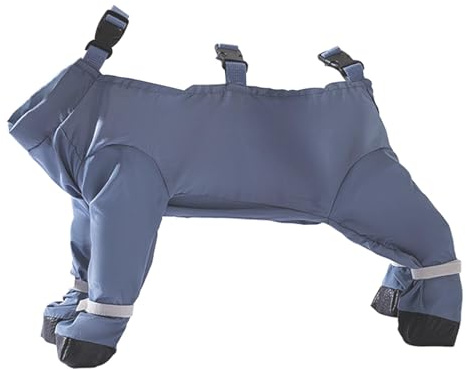 Leggings mit Hosenträgern für Hunde, wasserdichte Hundestiefel mit Hosenträgern | Bequemes verstellbares Design für glückliche Hunde Regenstiefel mit Riemen, schmutzabweisend und antik