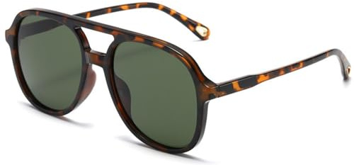 OSAGAMA Vintage Polarisierte Sonnenbrille Pilot Brille Oversized Sunglasses für Damen Herren