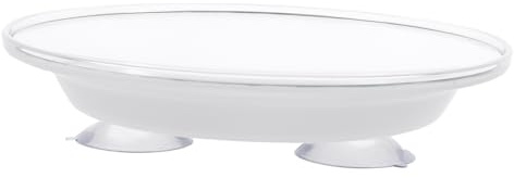 VALICLUD Miroir Cosmétique à Ventouse Puissant 7X Grossissement pour Salle de Bain en Plastique Blanc Design Simple et Élégant pour Voyage et Usage Quotidien