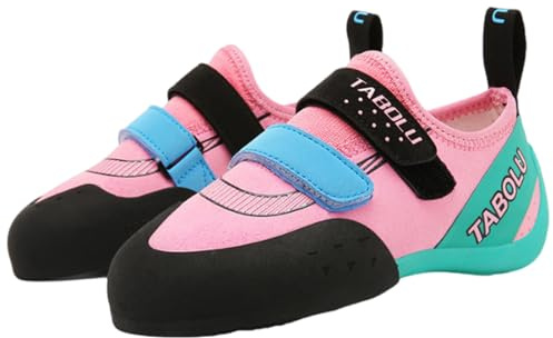 Yummsion Zapatillas de Escalada Mujer,Pies De Gato Transpirables,Calzado Deportivo de búlder Interiores,Zapatos Escalada Principiantes,Pies de Gato Hombre,Ligeros,para Interiores y Exteriores