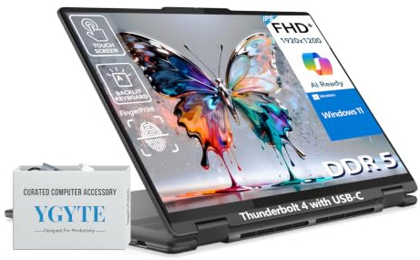 Lenovo Yoga 7i 2 in 1 Laptop Touchscreen, 16 FHD+ 360 Foldable Touch Screen Convertible, Intel Core Ultra 7, Windows 11 Pro Laptop PC, 16GB DDR5 RAM 1TB SSD, Backlit 10-Key, Fingerprint