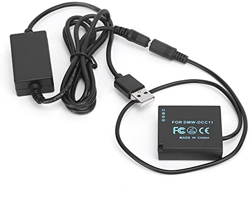 Keenso Batterie Factice de Décodage Complet de Haute qualité pour Caméras GX7/GX9/GX80, Câble Boost pour Une Sortie de Tension Accrue, Plug and Play Pratique