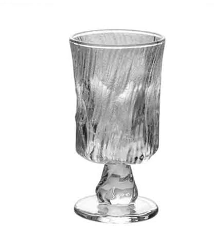 LJHFG63KUYT Verres Gobelet en verre texturé Glacier, 250 ml (8,8 oz), transparent vintage for thé glacé, jus, cocktails, whisky pour jus