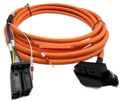 DRJBBODVQ Cavo di alimentazione servomotore piccola potenza con cavo freno A06B-1401-B122 0215-B500(Straight plug,5M)