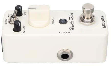 Stylebest Elgitarreffektpedal Hög Topp Kraftfull Drive True Bypass för Musiker Metall Vit Kompakt Storlek