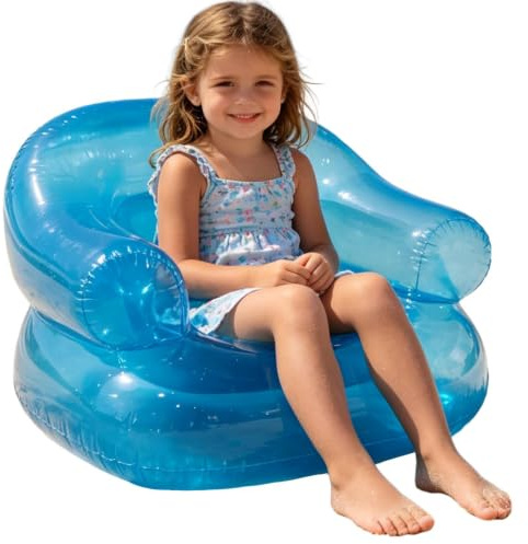 Generisk uppblåsbar fåtölj, förtjockad vattentät PVC-bärbar soffa | Uppblåsbara sittmöbler för pool, utomhus, pool, fest, camping,