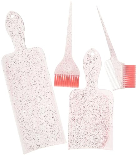 Parliky Peigne à Mèches et Balayage Léger en Abs et Nylon, Kit de Teinture Cheveux Facile à Ranger pour Usage à Domicile, 1 Set de Peigne à Mèches et Balayage