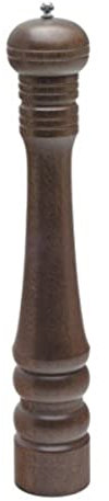 Genware NEV-57037 Pepper Mill, Heavy Wood, 17