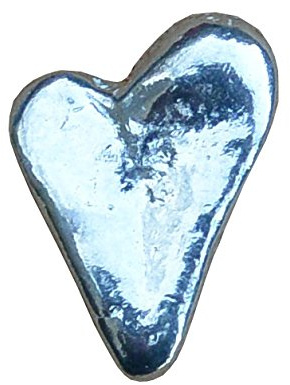 Glücksbringer - Ich Liebe Dich - Herz aus Zinn (Pewter) von Hand Gegossen