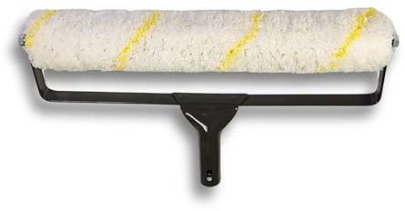 Dekor - Rouleau Peinture 60 cm avec Monture – Poils Longs 25 mm Spécial Sol et Mur – Idéal pour Application de Primaire, Peinture ou Résine (Sur Manche) - beton harmony