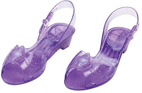Disney Frozen Elsa Jelly Shoes for Girls, Fancy Dress for Girls, Sparkly Jelly Shoes, Magical Ice Design, Adjustable Heel Strap