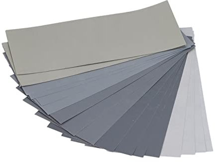 20 unidades de papel de lija en seco y húmedo, papel de lija de resina, papel de lija de 1000 a 7000, kit de lijado impermeable