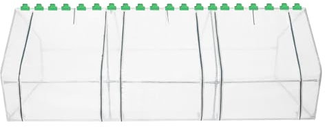 Serre en film plastique 270 x 90 x 90 cm, serre à tomates, maison de culture, abri de jardin, serre précoce, pour tomates et légumes, protège contre le froid, la pluie et le gel, pour balcon et