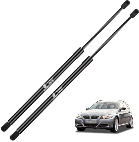 2X Heckklappendämpfer für BMW 3 Series E91 Touring 2004-2013 | Gasdruckdämpfer Schwarz Gasfeder Heckklappe Kofferraum Dämpfer Heckklappe Ersetzen #51247127875