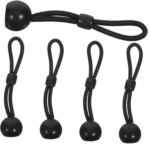 KONTONTY 5 Piezas Cuerdas Elásticas con Bola para Cortinas Accesorios para Persianas Enrollables Sujetadores de Cortinas para Interior y Exterior Instalación Fácil sin Herramientas Mejoran