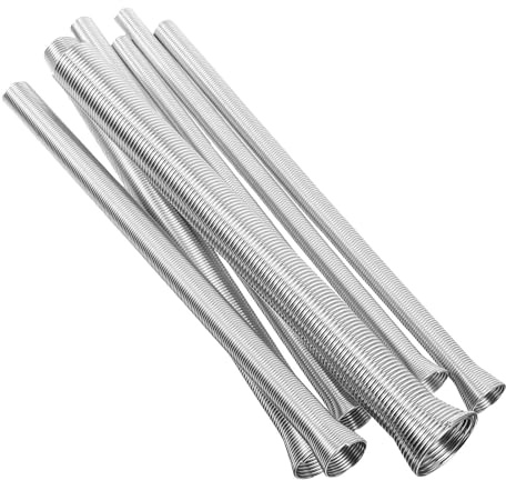 IWOWHERO Set Piegatubi a Molla 7 Pezzi in Metallo Resistente per Piegare Tubi a Parete /4-5/8 Pollici, Utensile Manuale Versatile per Idraulica e Impianti Elettrici Professionali