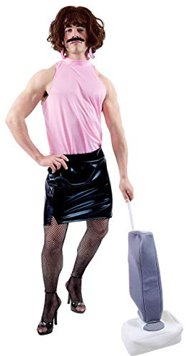 ORION COSTUMES Adult Men's 80s Rock Star Housewife Break Free Carnival Music Fancy Dress Costume