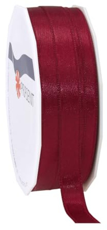 PRÄSENT C.E. Pattberg Satin Magenta, 50 m Satinband zum Einpacken von Geschenken, 3 mm Breite, Geschenkband zum Dekorieren & Basteln, Dekoband, Anlass