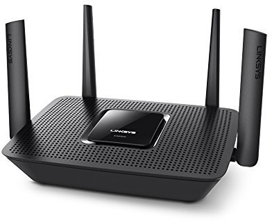 Linksys Max-Stream AC2200 MU-MIMO Fast Wireless Tri-Band WiFi Router for Home (4K UHD Streaming and Gaming, 4 Gigabit Ethernet Ports), Black