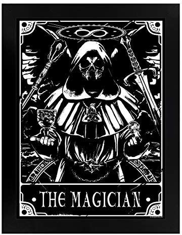 Deadly Tarot Miniposter mit schwarzem Holzrahmen The Magician 35 x 45 cm