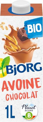 BJORG - Boisson Végétale Avoine Cacao - Bio - 1 L | 100% végétal - Sans Sucre Ajouté - Pauvre en matières grasses - Sans Lactose