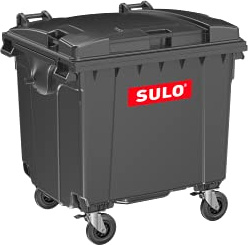 Sulo CITYBAC Müllcontainer 1100L mit Flachdeckel Grau RAL7021