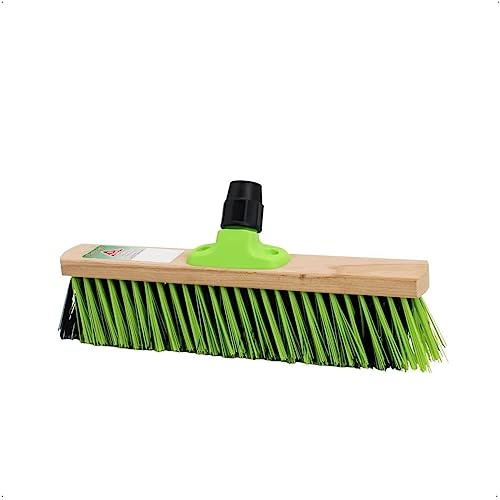Rekord - Straßenbesen 40 cm - Hofbesen mit PVC & Arenga-Borsten ohne Stiel