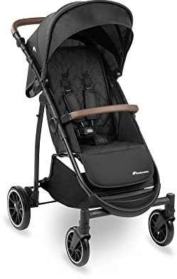 Bebeconfort Ingenious, Kinderwagen ab Geburt, kompakter Kinderwagen, Kinderwagen mit Liegemodus, ab Geburt bis ca. 4 Jahre, bis zu 22 kg, Major Black