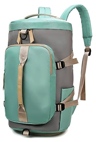 KLZUOPT Wanderrucksack, Multifunktions-Fitness-Rucksack mit Schuhtasche, Damen, Sport, Yoga, Training, Reisen, Aufbewahrungstaschen, Fitnessstudio (Farbe: Rosa)