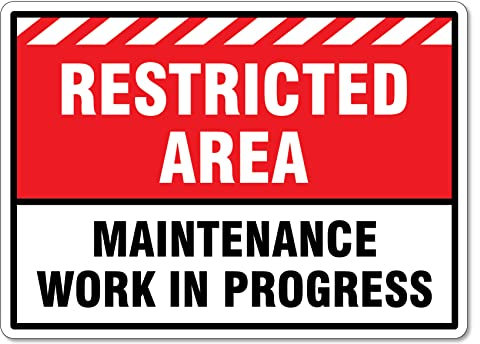Area Riservata Lavori Di Manutenzione In Corso Segnaletica Di Sicurezza Segnaletica Di Sicurezza Del Sito Segnali Di Avvertimento Poster Metallo Targa Da Parete In Metallo Targhe Metallo 20X30cm