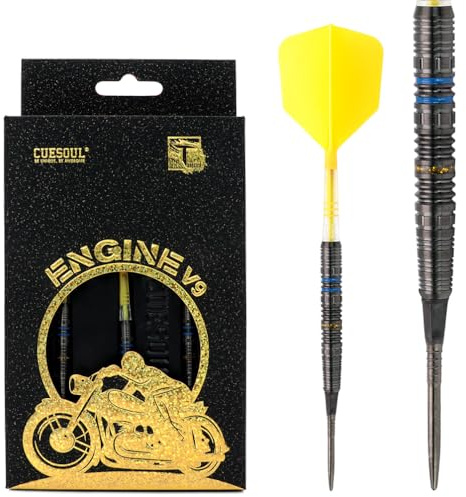 CUESOUL Engine V7-V9 OTO Serie 18g/19g/20g/21g/22gStahlspitze,90% Wolfram-Dart-Set mit ROST T19 Carbon Flight