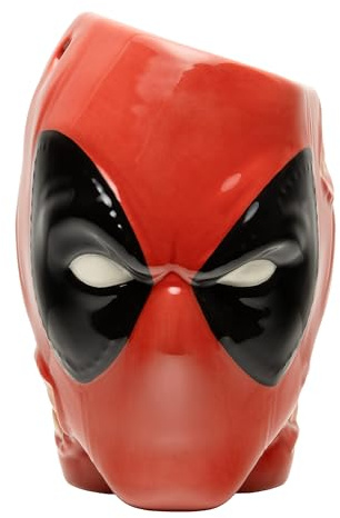 Deadpool Mask Pen Holder - Officially Licensed Marvel Plant Pot, Desk Accessories for Super Hero Fans, Novelty Gift, 13cm | Paladone