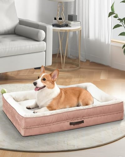 Upvilla Orthopädisches Hundebett Grosse Hunde, Hundekorb Waschbar