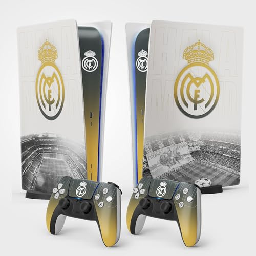 Sticker PS 5 Foot, Autocollant pour Console et Manette, Edition Standard Digitale, Skin Madrid PS 5 (2 Manettes)