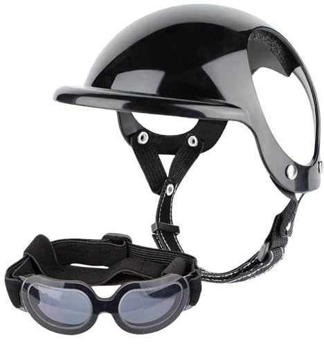 Dog Sun Glasses - Breathable Hard Hat, Adjustable Pet Goggles | Motorcycle Riding Colorful Sun Glasses, Dog Eye Protection Glasses With Adjustable Strap for Daily Walks Motorcycle Rides