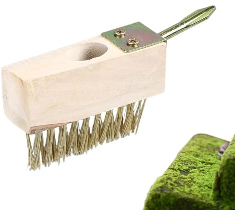 Eliminación de musgo de adoquines,Removedor de musgo para adoquines | Removedor de musgo portátil con cerdas de alambre | Ángulo de 45 grados, herramienta de limpieza de grietas de cubierta, herramien