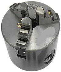 CIJIAOPOYU Selbstzentrierende Werkzeugmaschinenfutter. Manuelle Spiralspannfutter aus Metall mit 3 Backen for Fräsmaschinen. Laden von vorne/hinten(K11-130-Rear Load)