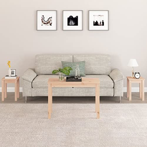 Generisch Satztische 3 STK. Massivholz Kiefer,jiangboyue-824978