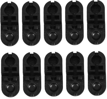 FUNOMOCYA 10pcs Roller Blind Bead Chain Connectors for Vertical Roman Shades Window Shade Chain Connector Accessories Plastic Cord Clips for No Drill Roller Blinds