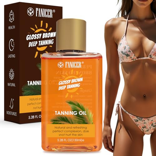 150ml Bräunendes Sonnenöl,Bräunungsbeschleuniger,Bräunungsöl,Feuchtigkeitsspendender Sonnenschutz und Bräunungsbeschleuniger,Bräunungsöl für schnelle intensive Bräune